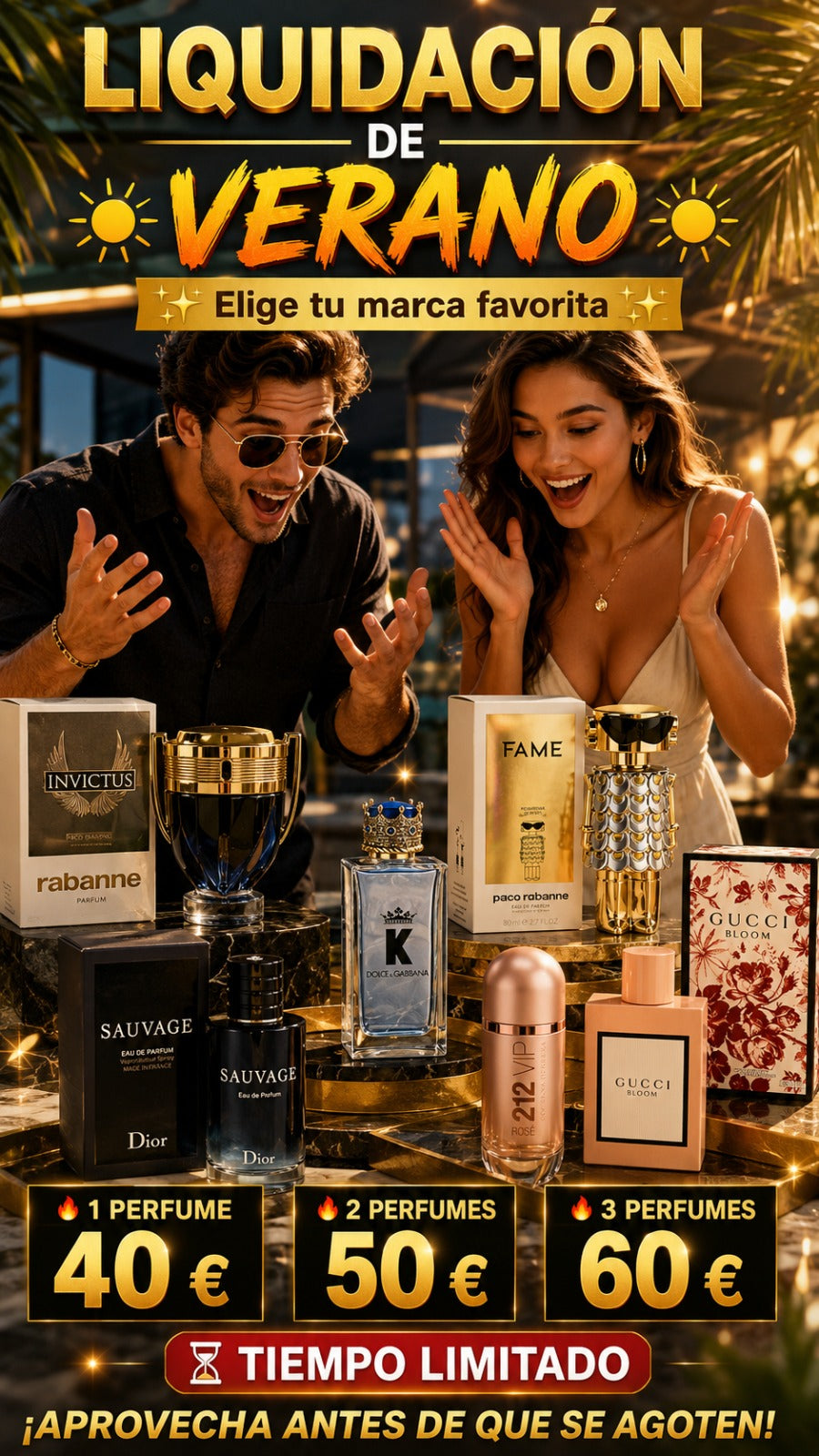 💎 LIQUIDACIÓN de PERFUMERIA VERANOS 💎 1X40€ 2X50€ 3X60€